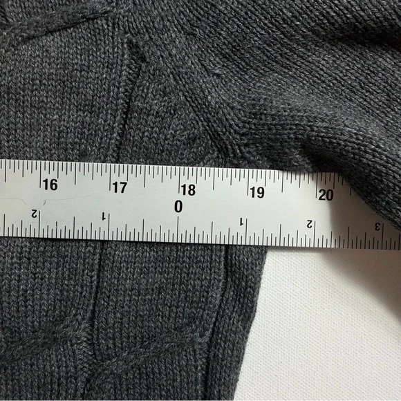 Merona Cardigan Sweater Size L NWT Gray Textured Eclectic Grandpa Cottagecore - Picture 3 of 7